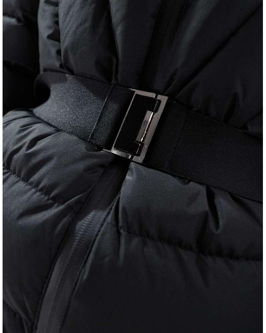 Threadbare Black Hooded Ski Jacket