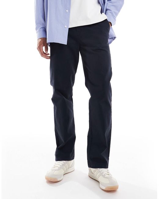 Threadbare – gerade geschnittene hose in Blue für Herren