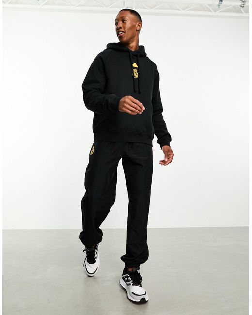 adidas Originals Adidas Football Real Madrid Hoodie in Black for Men | Lyst  UK