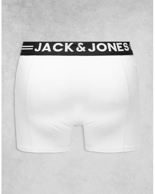 Jack & Jones Gray 3 Pack Trunks for men