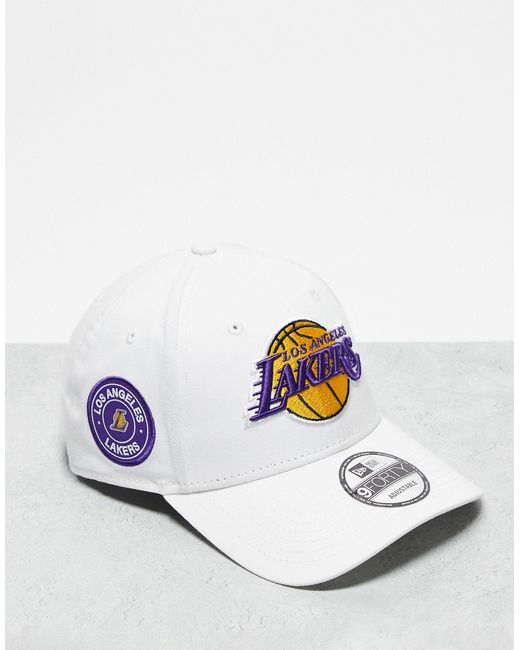 KTZ White La Lakers 9forty Cap