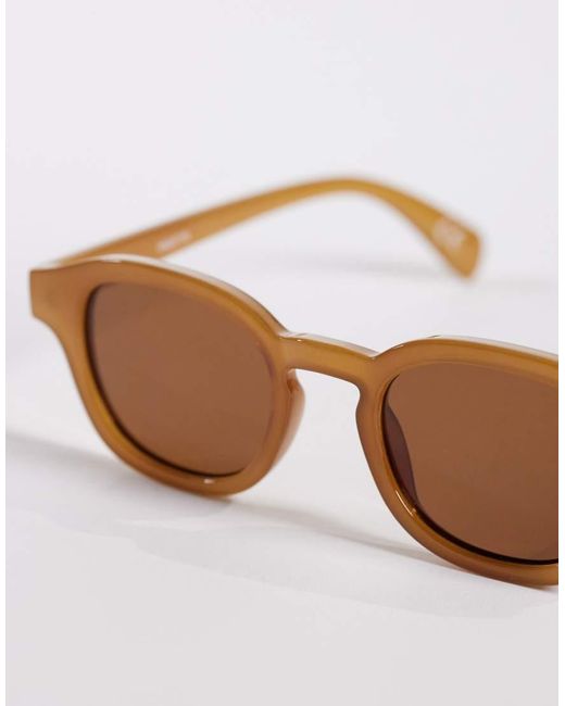 ASOS Yellow Round Sunglasses for men
