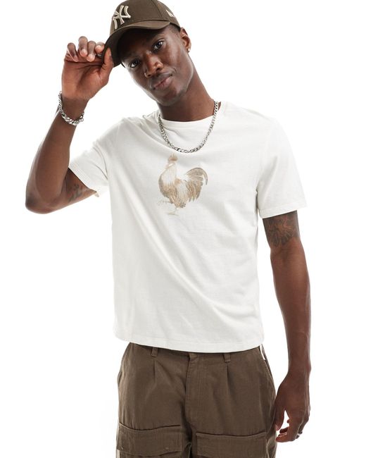 ASOS White Relaxed Boxy Fit T-shirt for men