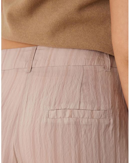 ASOS Natural Wide Leg Trousers