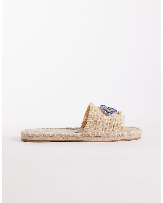 South Beach Natural Evil Eye Sandals