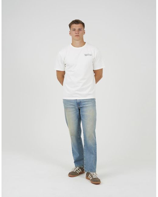 Brave Soul White Cotton Relaxed Fit Graphic T-Shirt for men