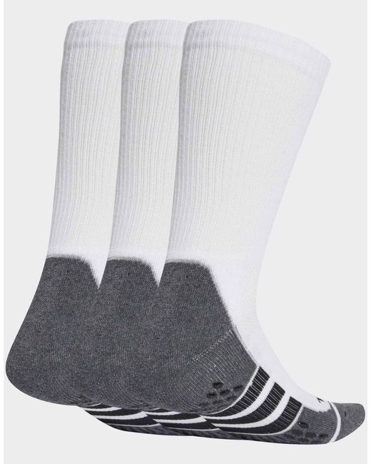 Adidas Originals Gray – performance grip climacool – 3er-pack gepolsterte crew-socken