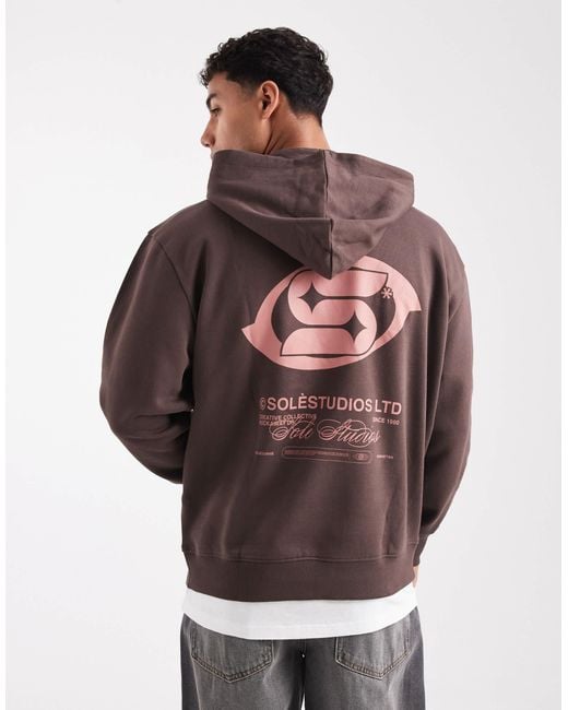 ASOS – kapuzenpullover in Brown für Herren