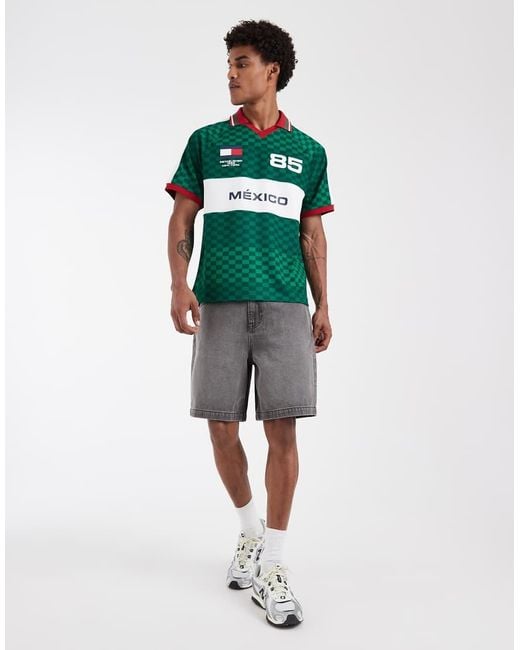 Tommy Hilfiger Green World Cup Mexico Soccer Jersey for men