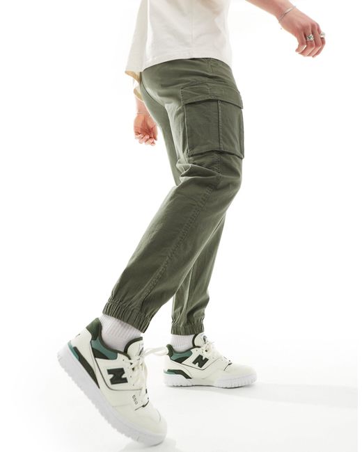 Hollister – cargo-jogginghose aus ripstop in Green für Herren