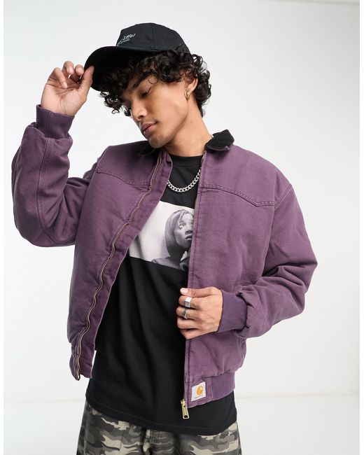 Carhartt WIP Purple Og Santa Fe Jacket for men