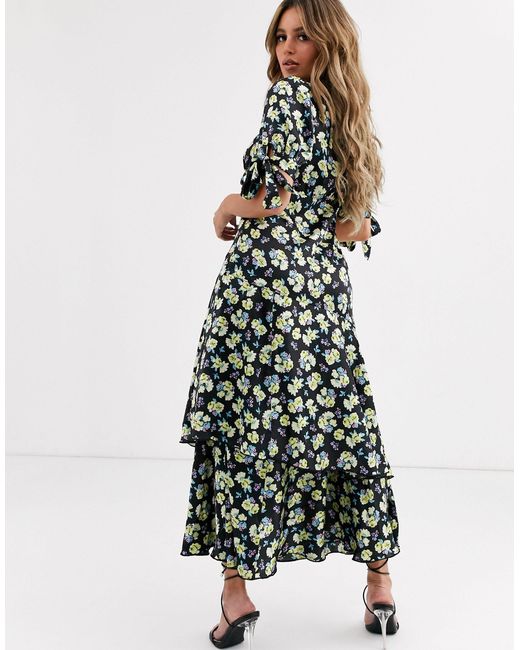 floral maxi tea dress