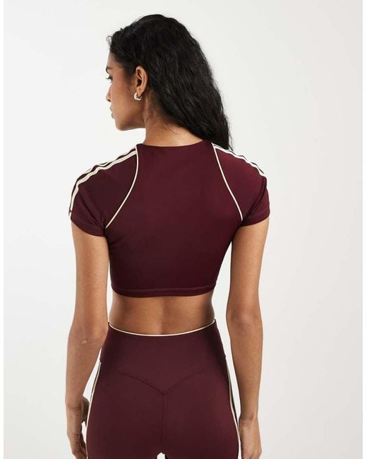 Adidas Originals Red Adidas Originals Sport Cropped T-shirt