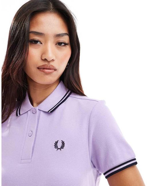 Fred Perry Purple Twin Tipped Polo Dress