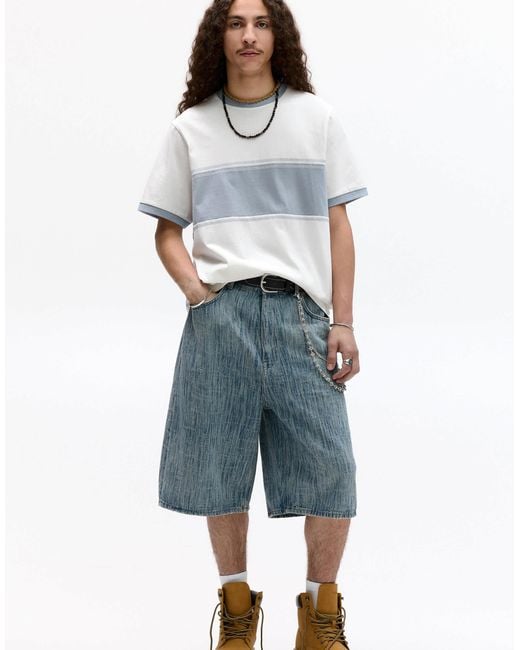 Pull&Bear – stwd – t-shirt in Blue für Herren