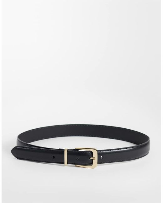 Cintura Classica Nera di Mango in White