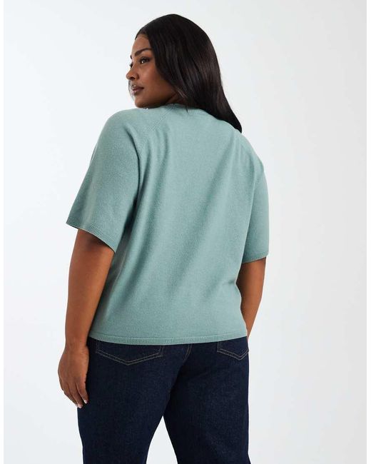 ONLY Blue Short Sleeve Knitted Jumper