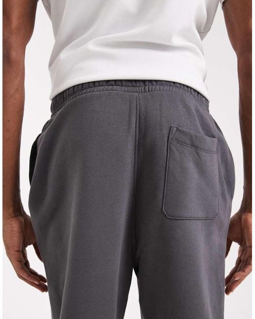 ASOS Gray Essentials Oversized joggers for men