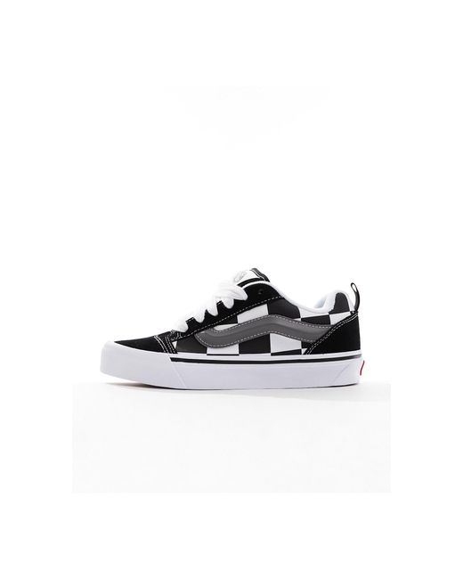 Vans White Knu Skool Chunky Checkerboard Trainers