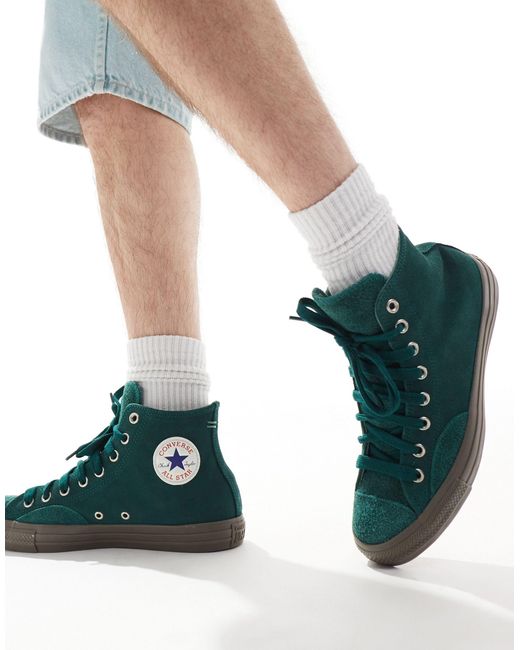 Converse Blue Chuck Taylor All Star Hi Sneakers With Gum Sole for men