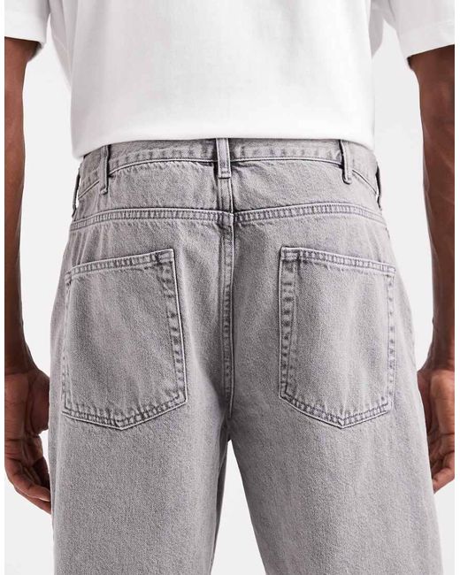 ASOS Gray Co-Ord Relaxed Tapered Jeans for men