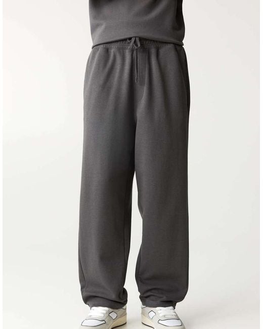Pull&Bear Joggingbroek Van Interlockstof in het Black voor heren