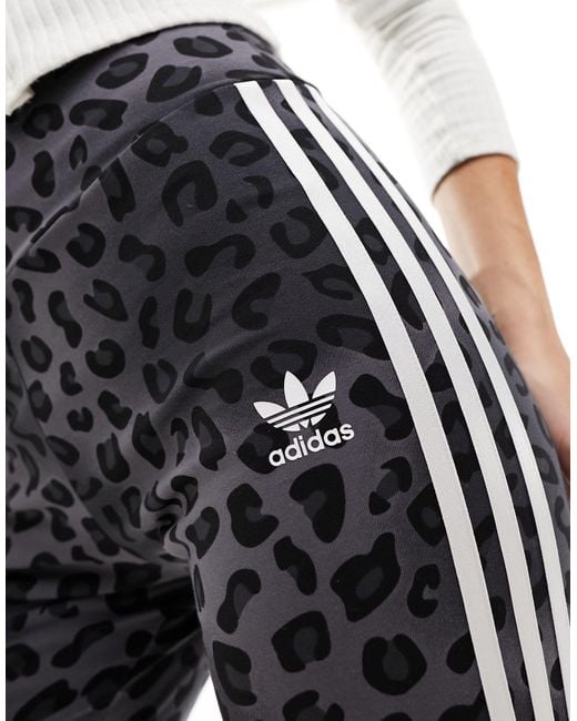 Adidas Originals Black Leopard Luxe legging Shorts