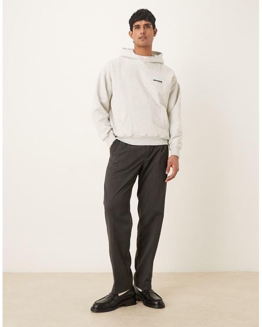 Abercrombie & Fitch White Logo Detail Hoodie for men