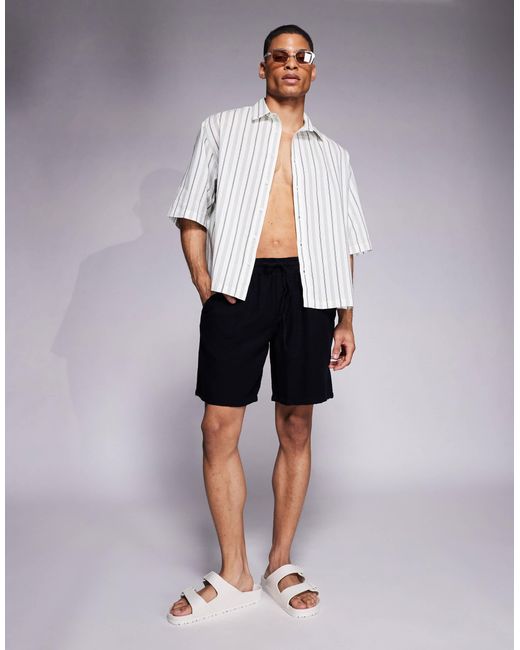 Short texturé ADPT pour homme en coloris Blue