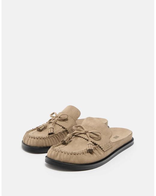 Pull&Bear White – clogs