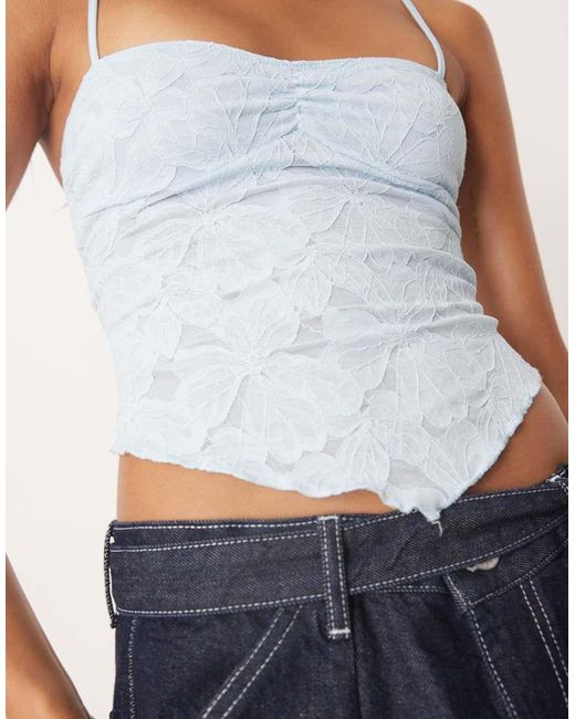 Motel White Brando Lace Cami Top