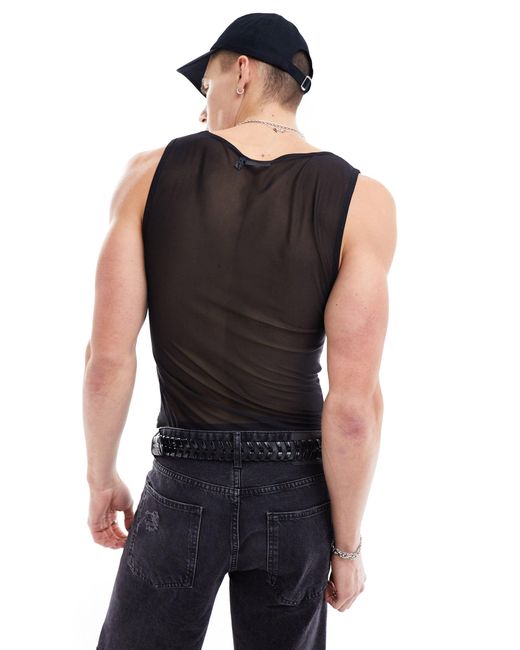 ASOS Blue Muscle Vest for men