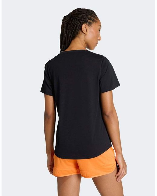 Adidas Originals Blue Workout Essentials Scoop Neck T-Shirt