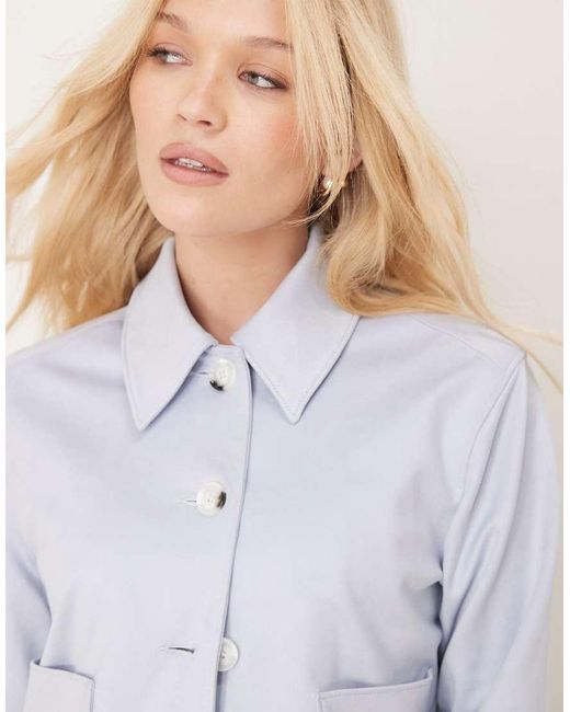 Abercrombie & Fitch Suède Jack Met Knoopsluiting in het White