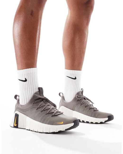 Nike White Free Metcon 6 Trainers for men