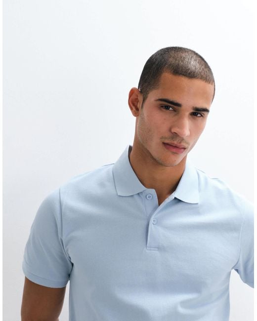 ASOS White Essentials Regular Fit Polo for men