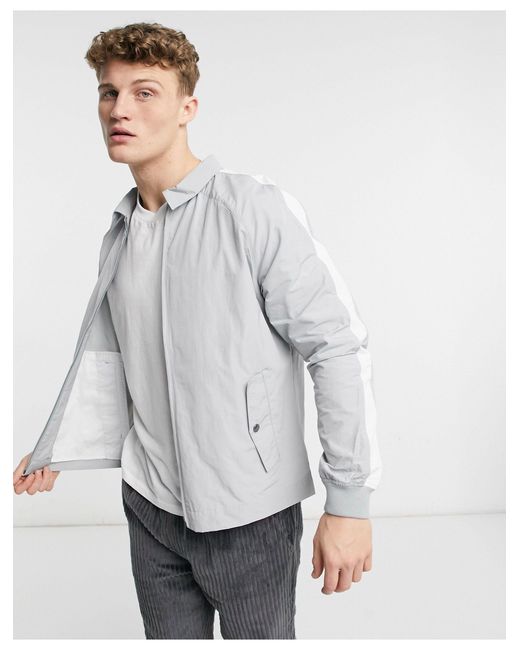 harrington jacket grey