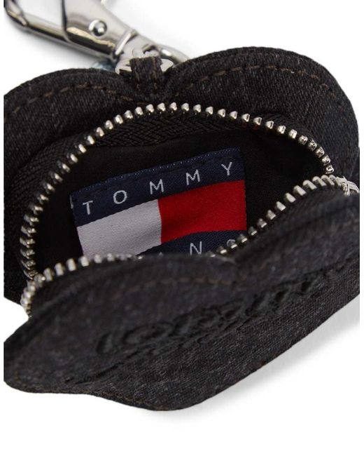 Monedero Negro En Forma De Corazón De Tommy Hilfiger de color Black