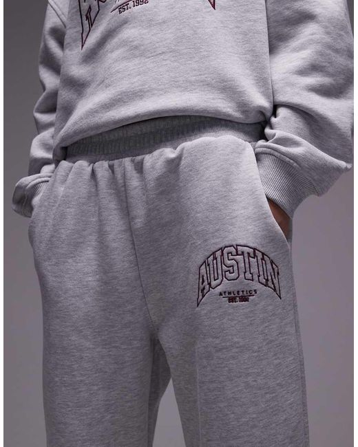 TOPSHOP Purple Co Ord Graphic Austin Cuffed jogger