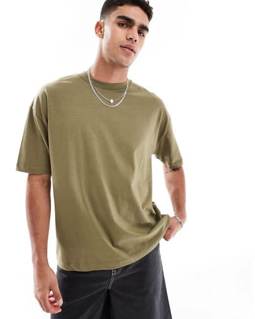ASOS Green Essential Oversized T-shirt for men