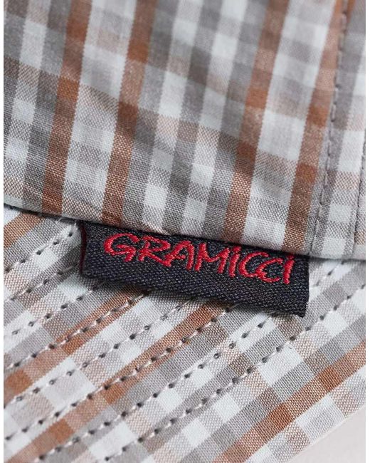 Gramicci White Millwood Plaid Cap
