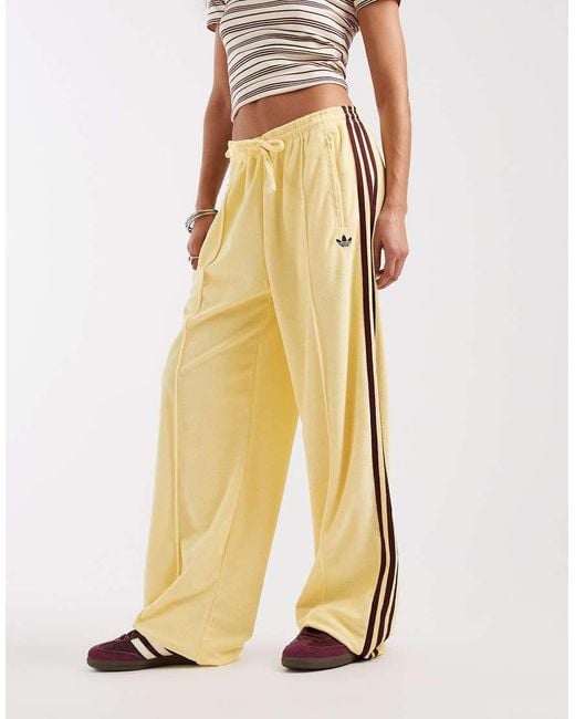 Adidas Originals Yellow Terry Towel Track Pants
