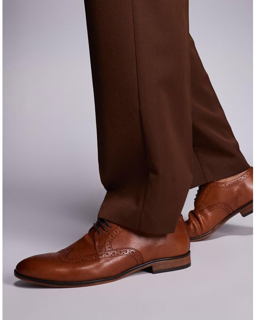 River Island – budapester aus leder in Brown für Herren