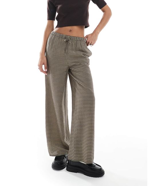 New Look White – karierte hose