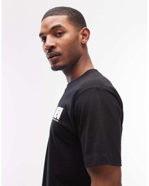 Obey Gray Heavy Ideas Logo T-shirt With Back Print for men