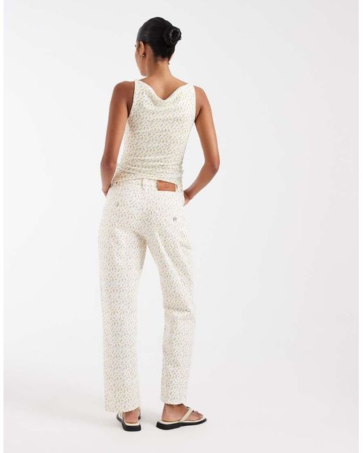 House Of Sunny White Buttercup Jessie Denim Trousers
