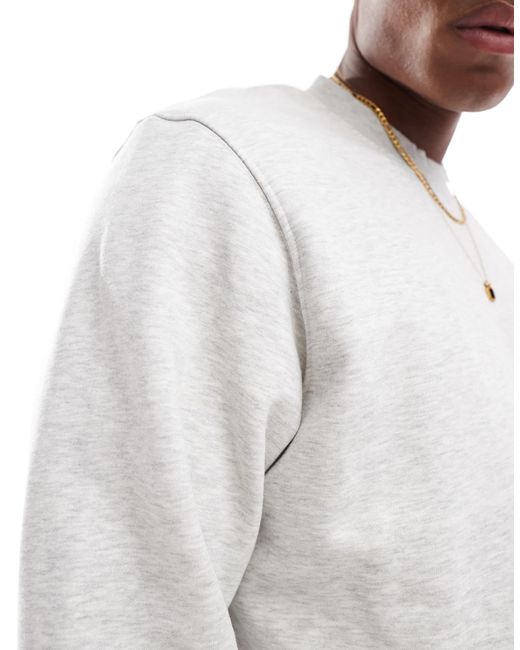 Sweat ras Jack & Jones pour homme en coloris White