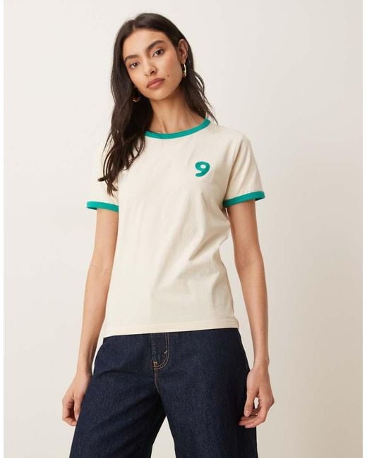 Wrangler Blue X Lainey Wilson Ringer Hearts Tee