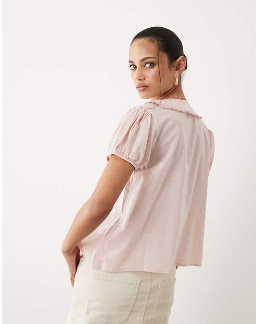 Cotton On Natural Babydoll Blouse