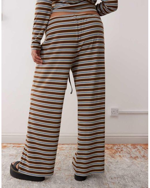 Collusion Gray Plus Relaxed Rib Stripe Trouser
